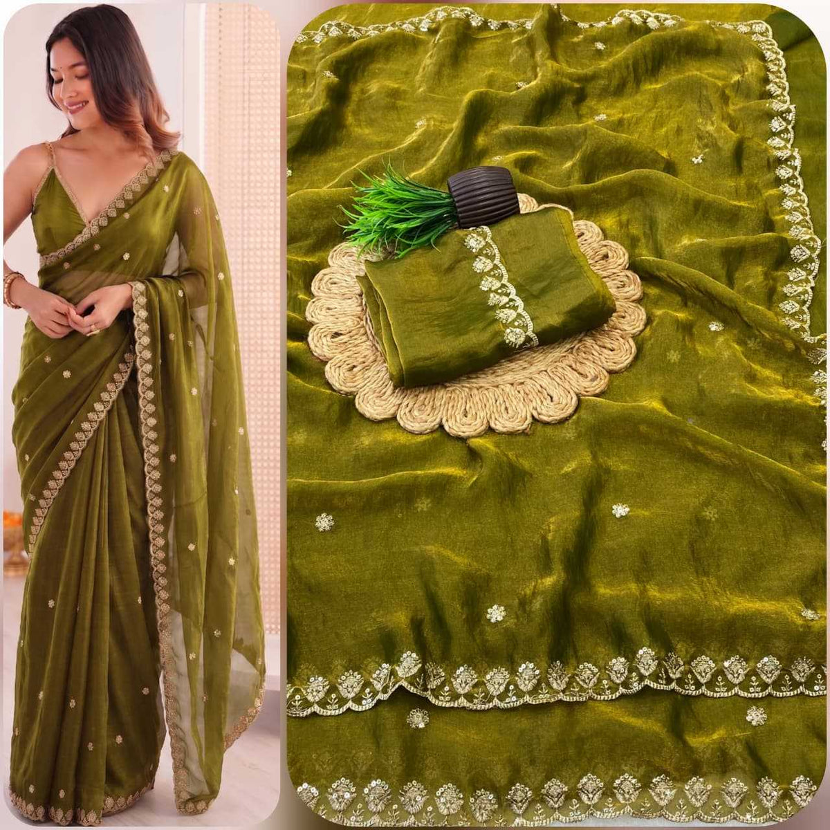 Radha Space Silk Designer Saree