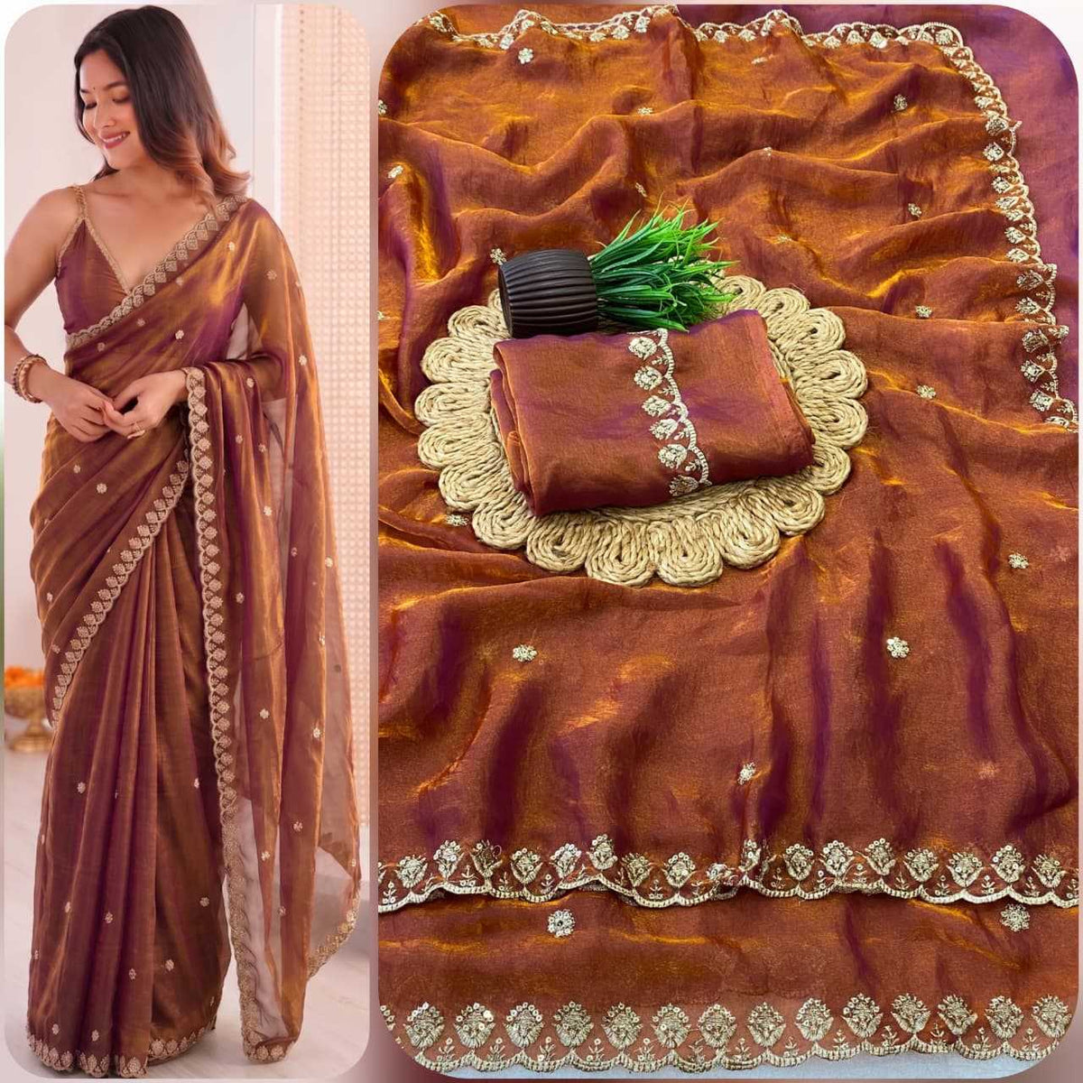Radha Space Silk Designer Saree