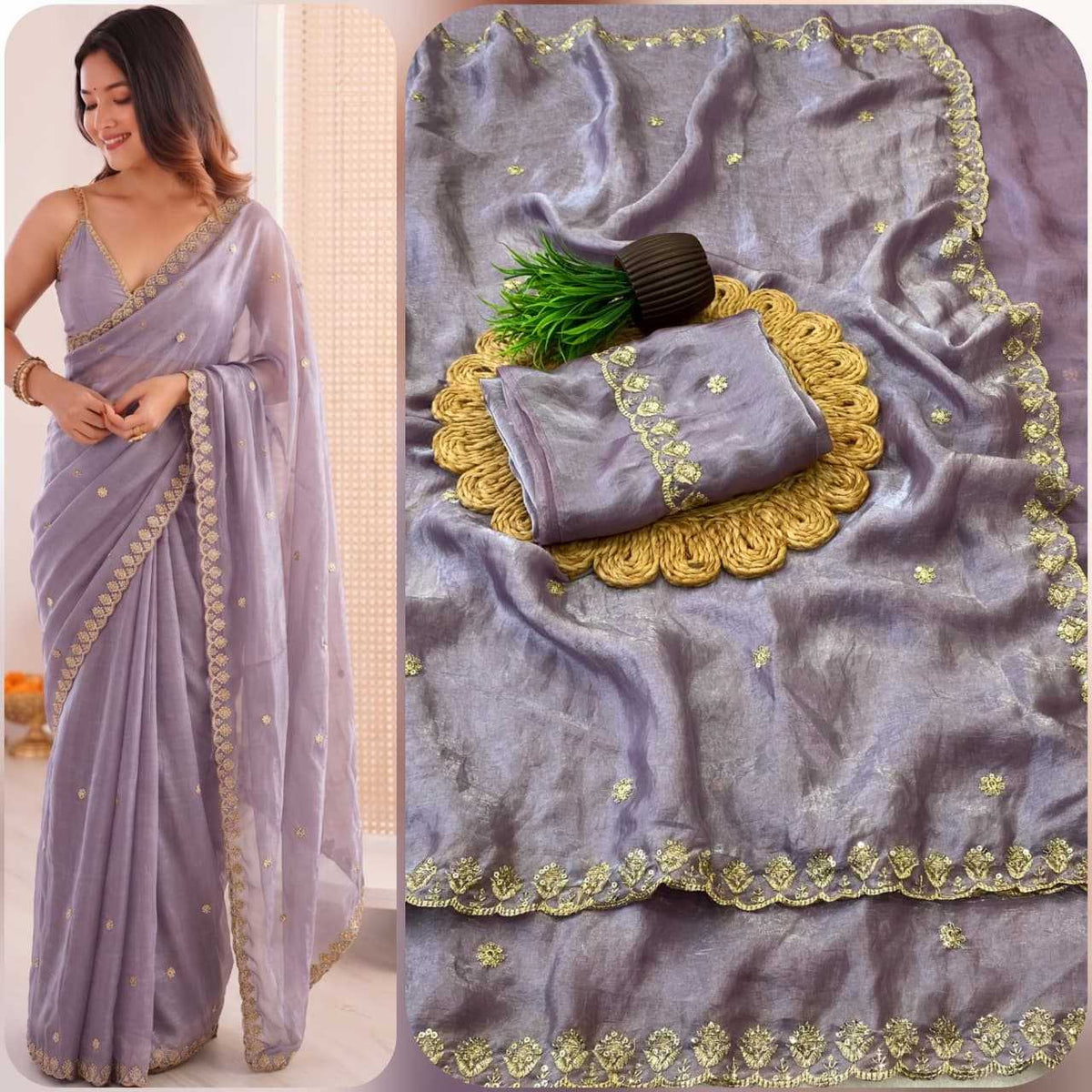 Radha Space Silk Designer Saree