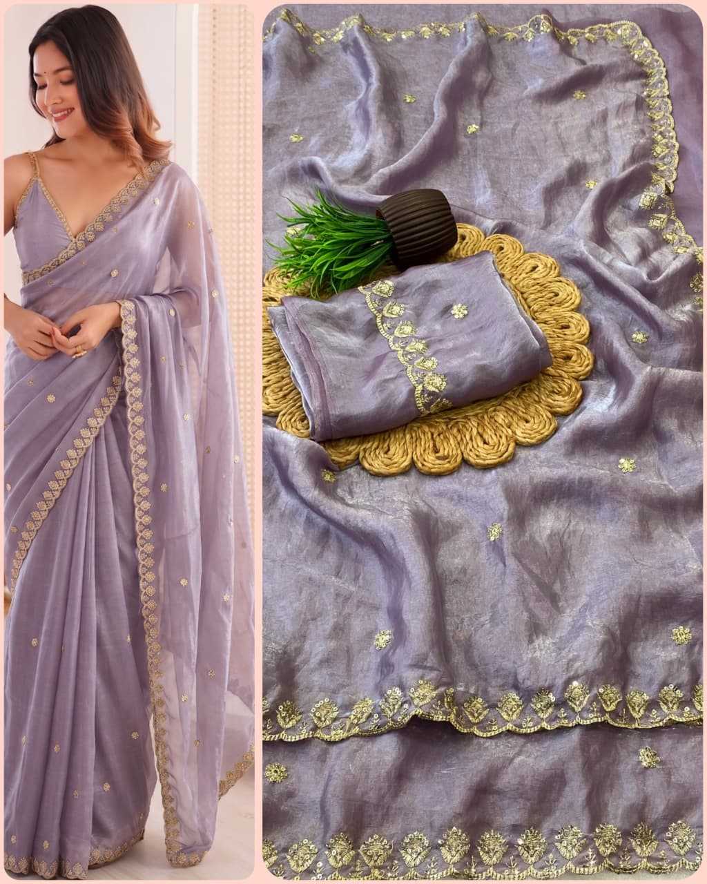 Radha Space Silk Sequence Saree