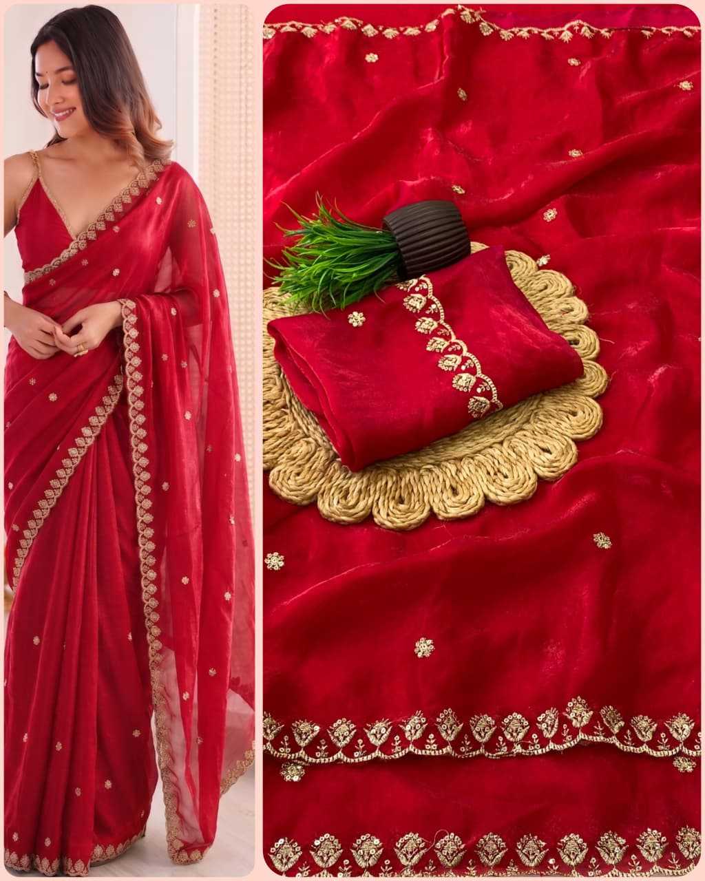 Radha Space Silk Sequence Saree