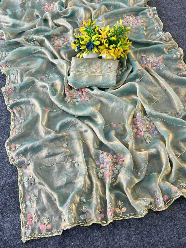 Rohini Space Silk Sequin Saree