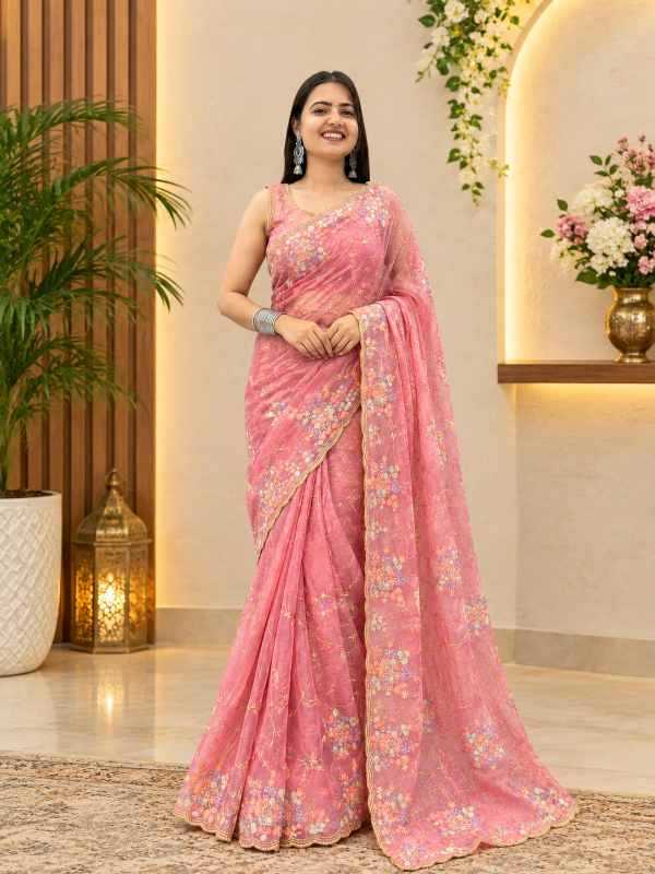 Rohini Space Silk Sequin Saree