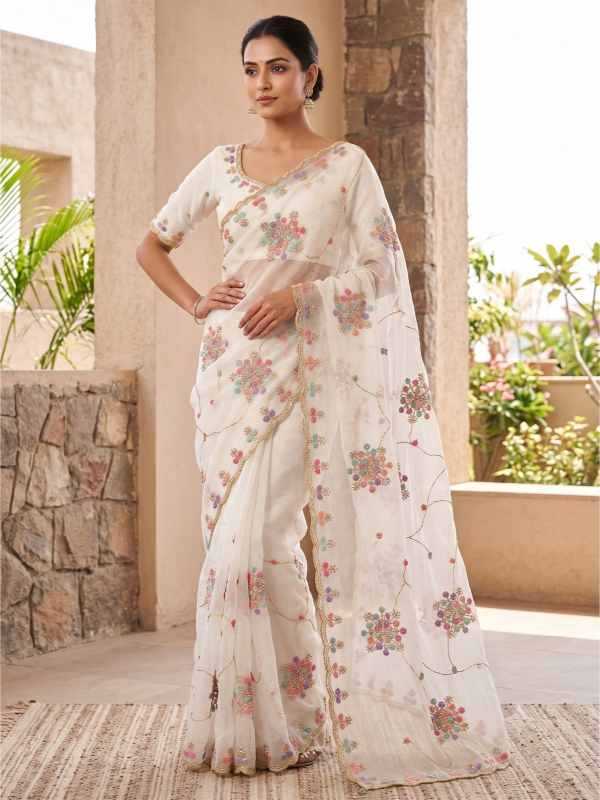 Rohini Space Silk Sequin Saree
