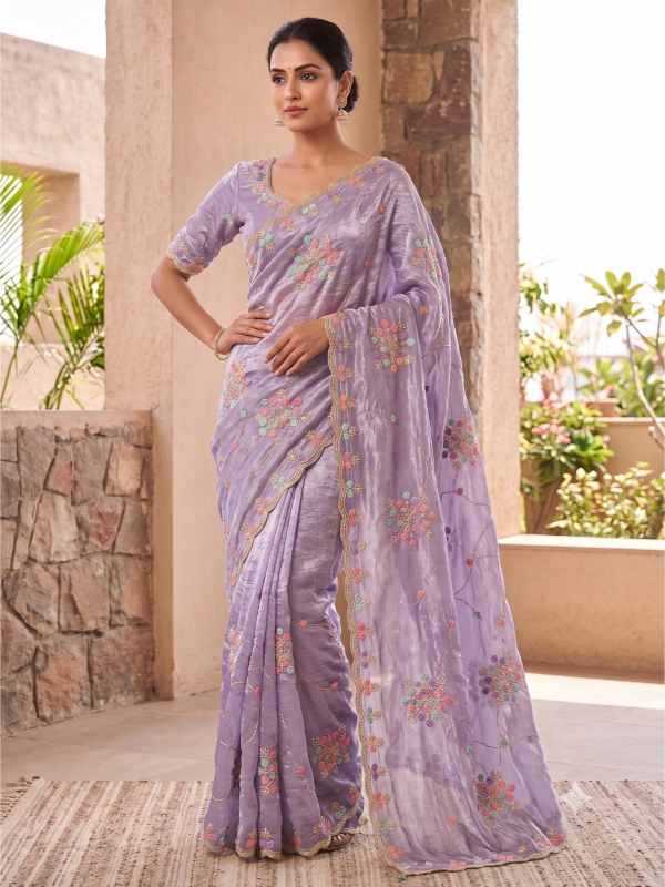 Rohini Space Silk Sequin Saree