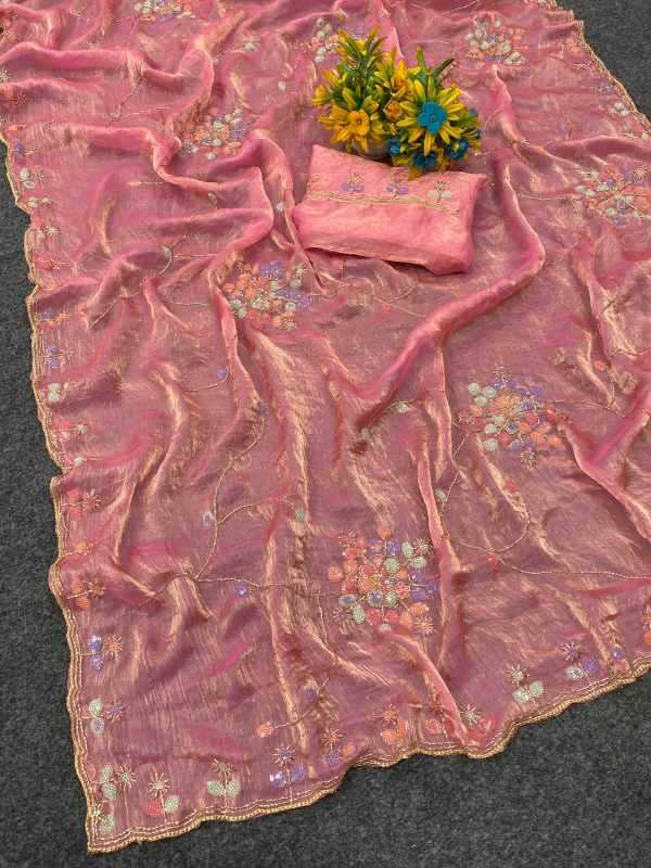 Rohini Space Silk Sequin Saree