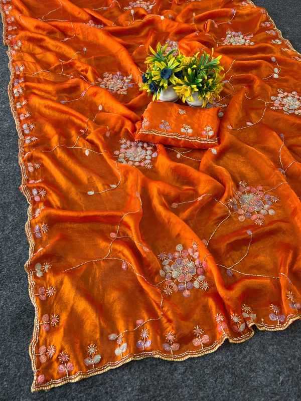 Rohini Space Silk Sequin Saree