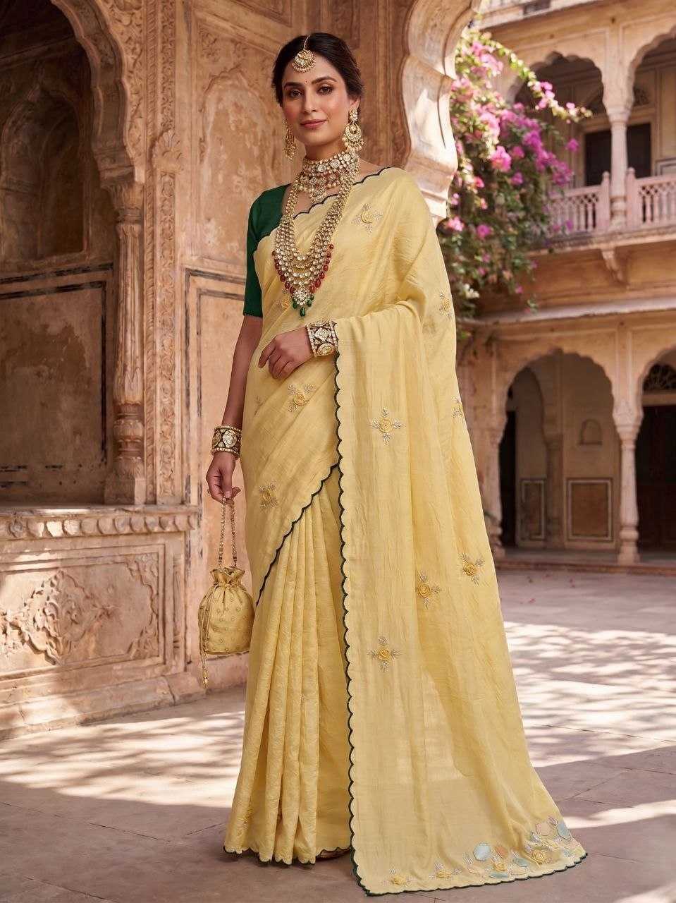 Stone Pearl Designer Saree