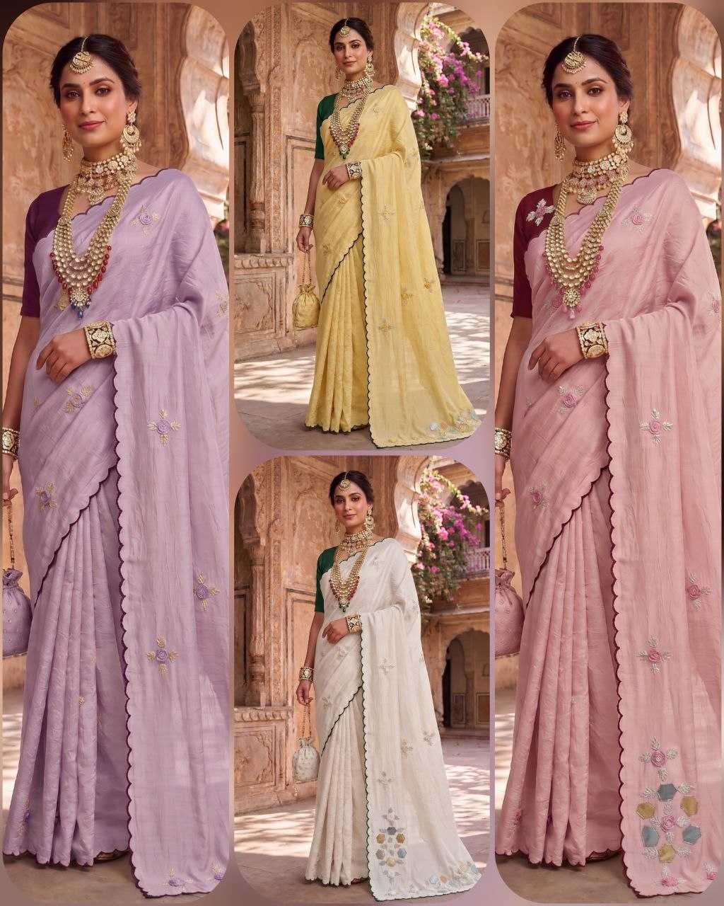 Stone Pearl Designer Saree