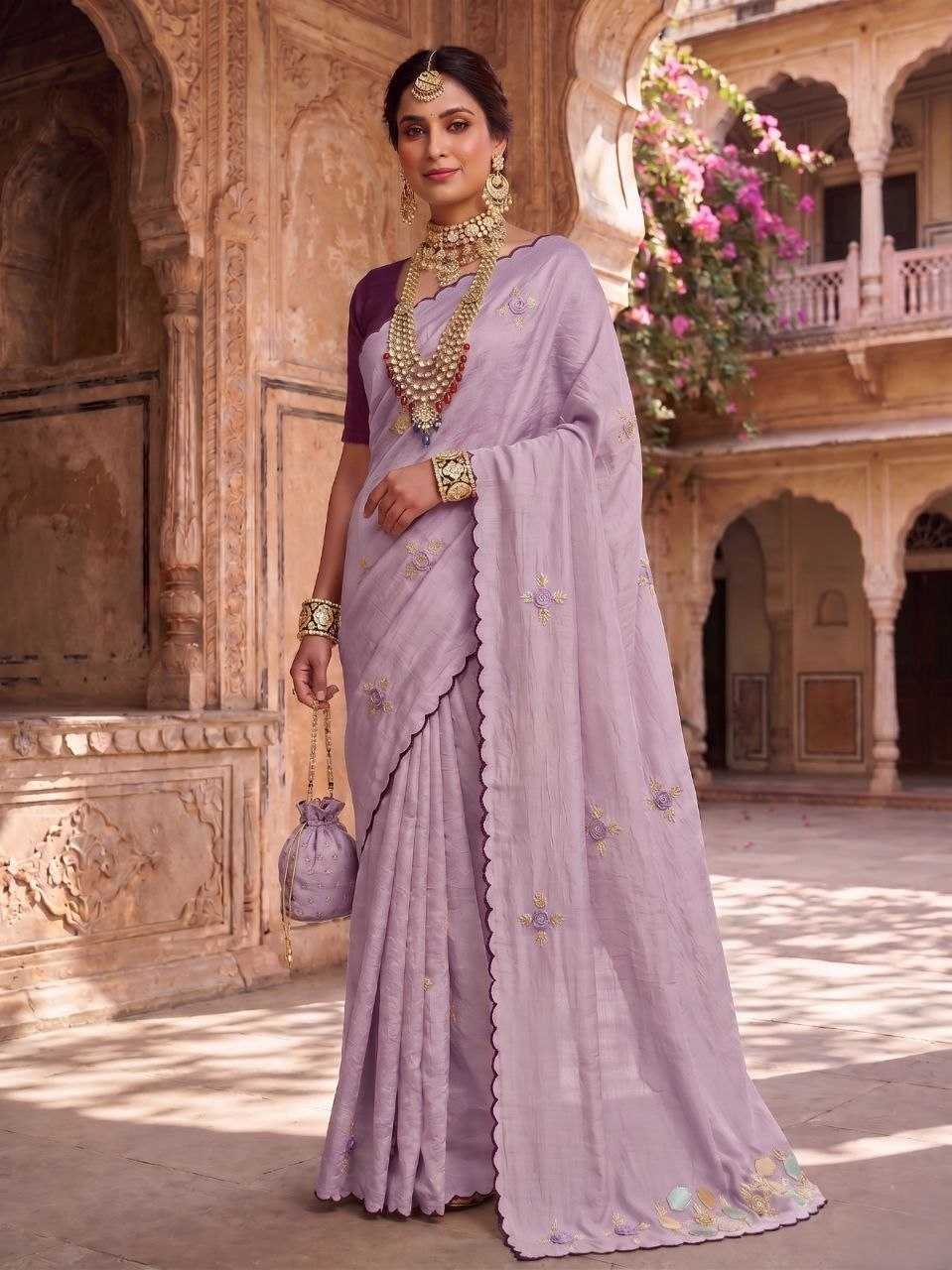 Stone Pearl Designer Saree