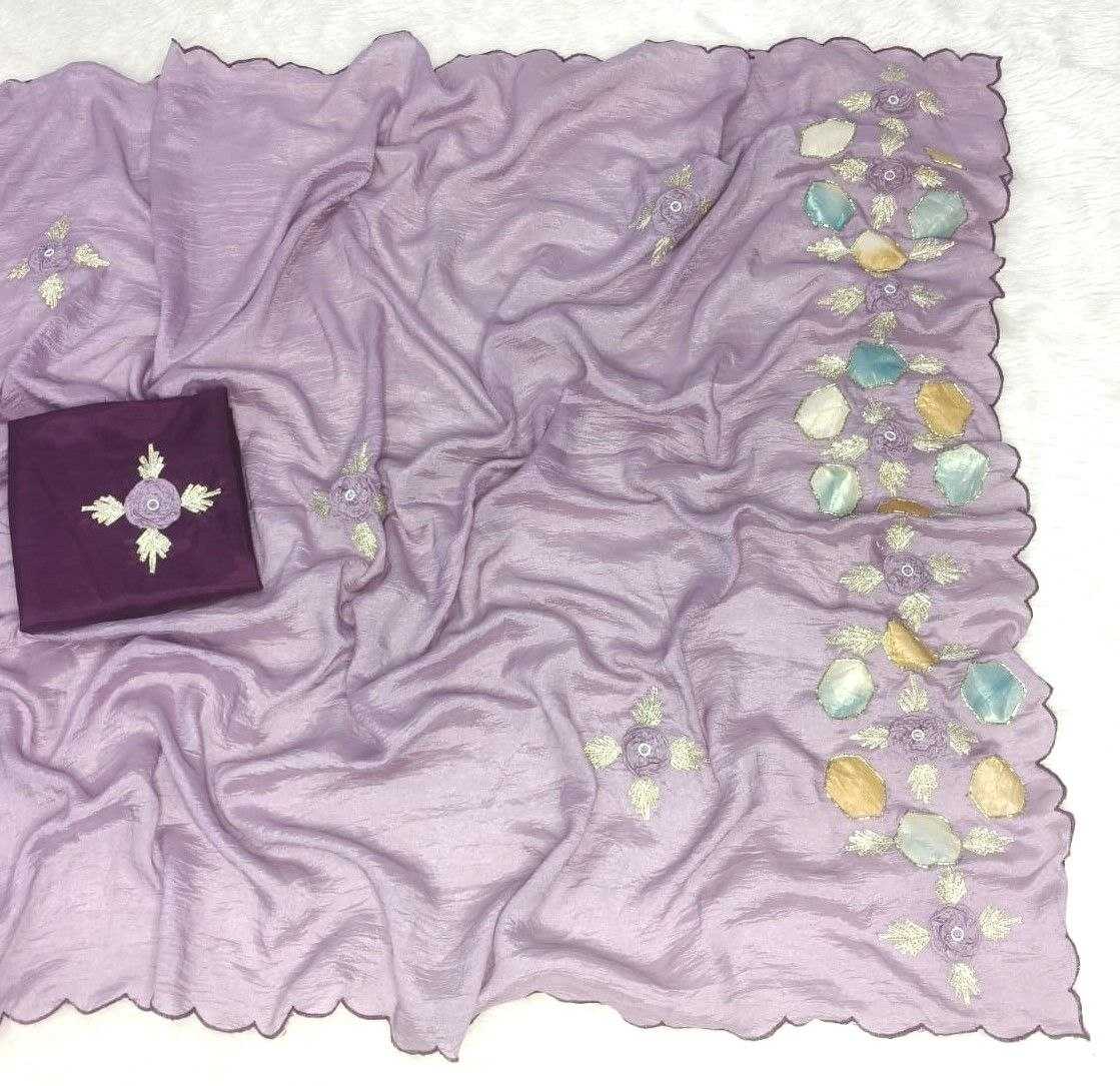 Stone Pearl Designer Saree