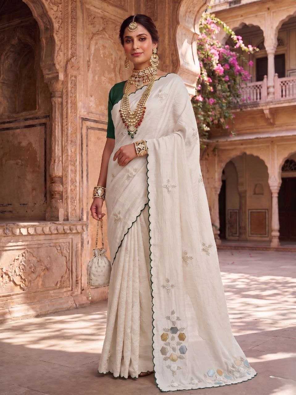 Stone Pearl Designer Saree