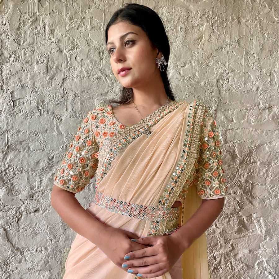 Faux Georgette Saree
