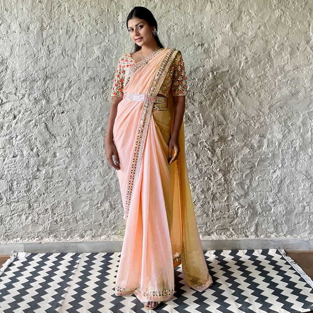 Faux Georgette Saree