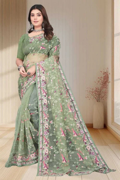 Organza Designer Saree 317