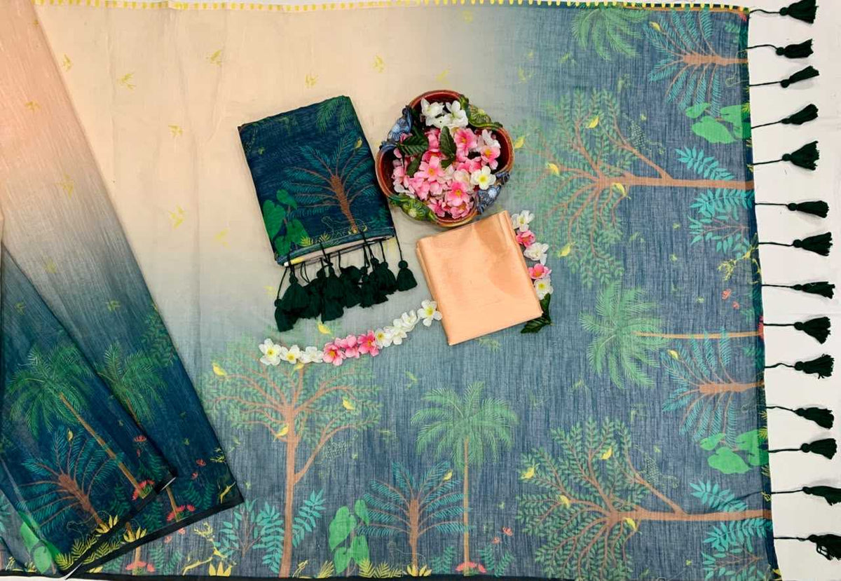 Cotton Printed Saree 355