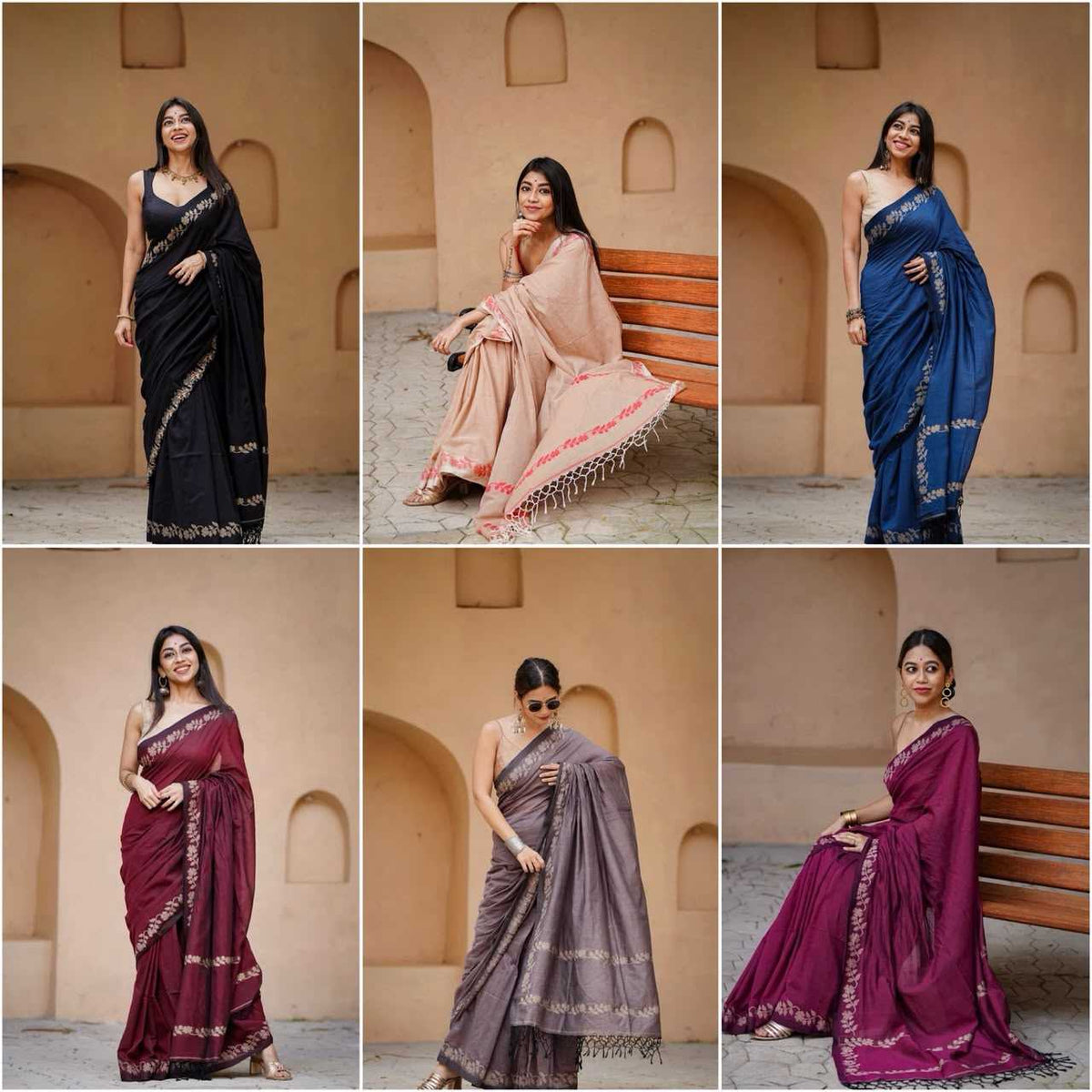 Cotton Printed Saree in Cream