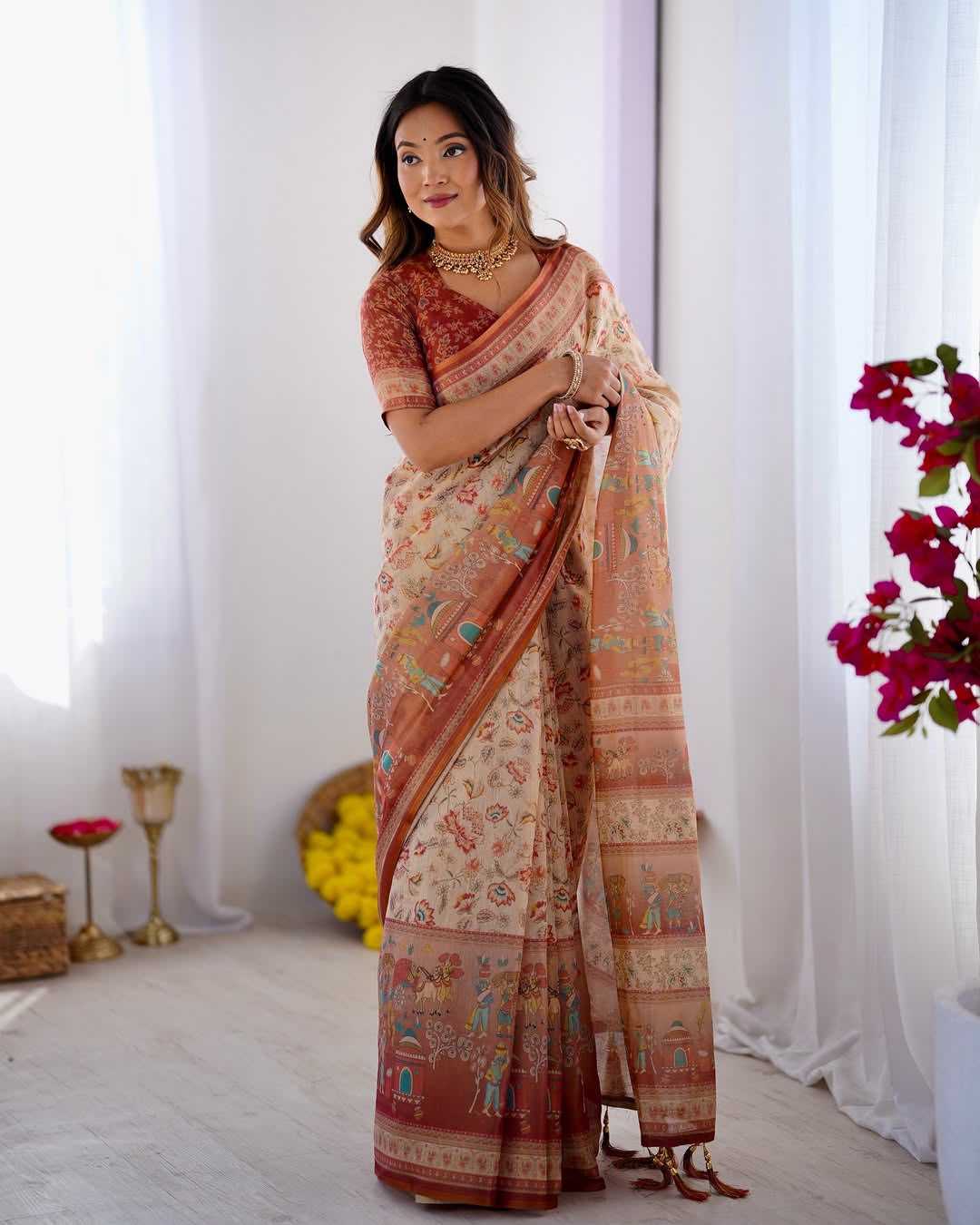 Cotton Printed Saree 372