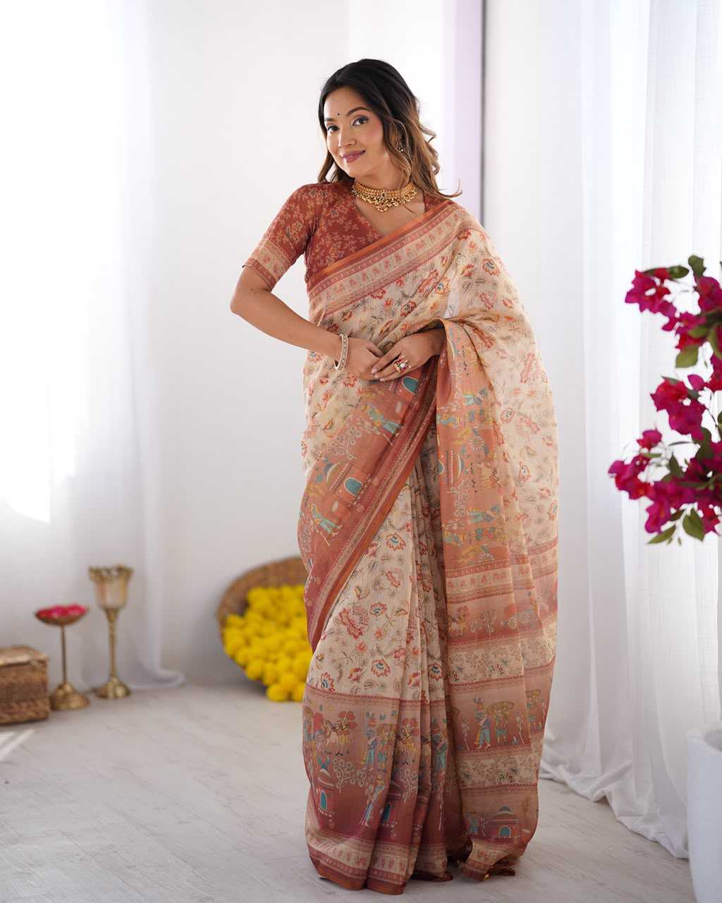 Cotton Printed Saree 372