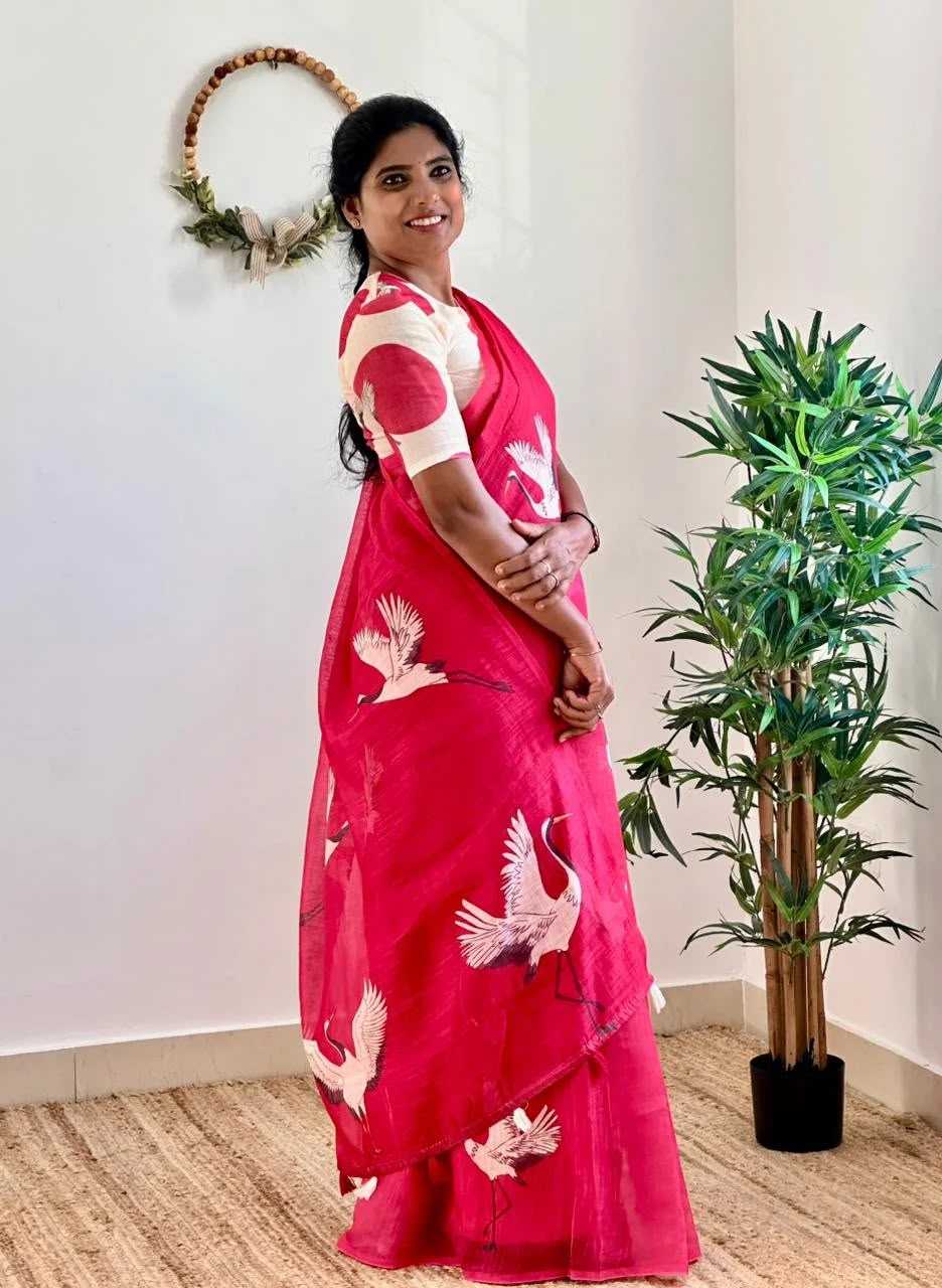 Cotton Printed Saree 380