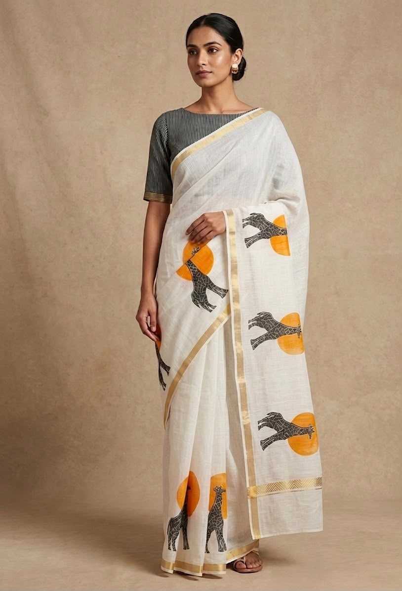 Cotton Printed Saree 383