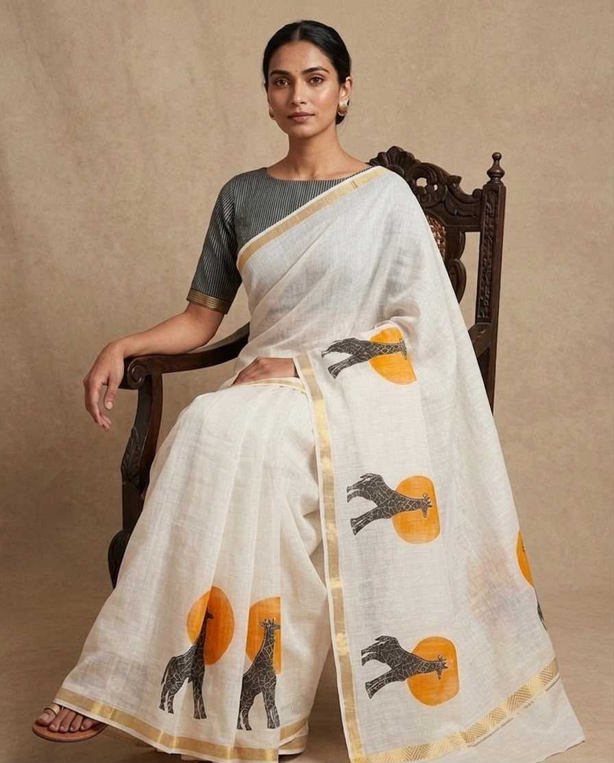 Cotton Printed Saree 383