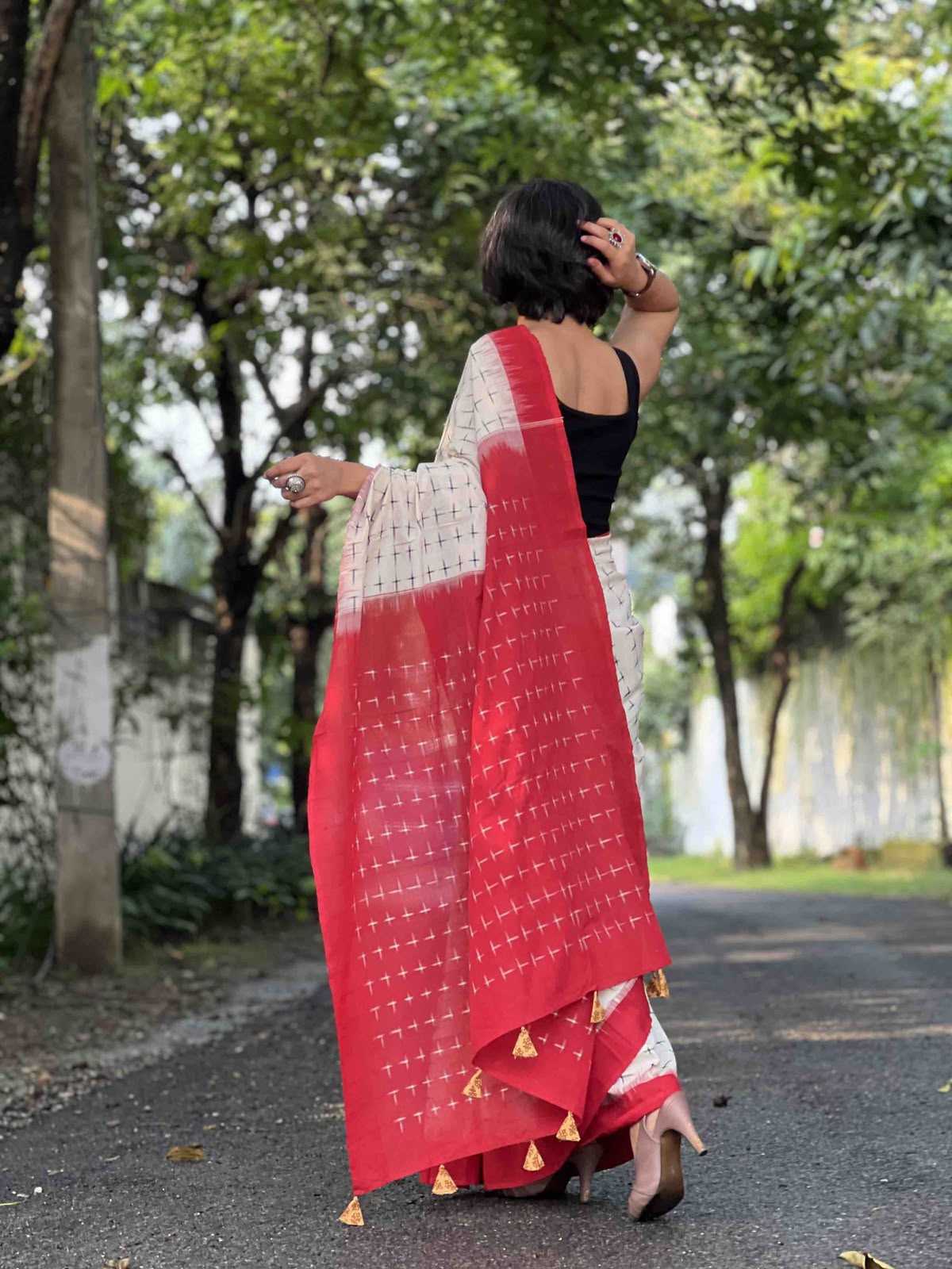 Cotton Printed Saree in Blue