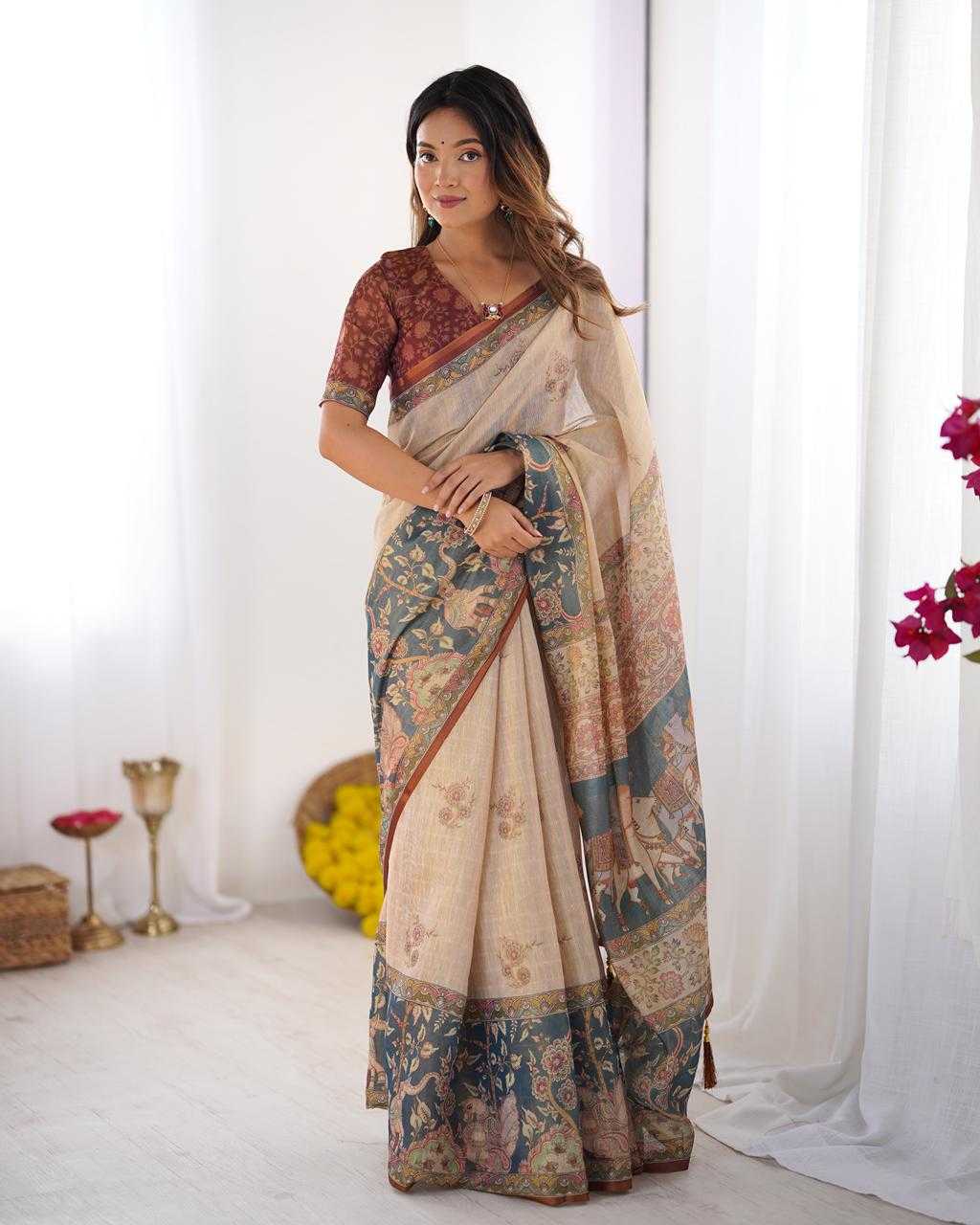 Cotton Printed Saree 393