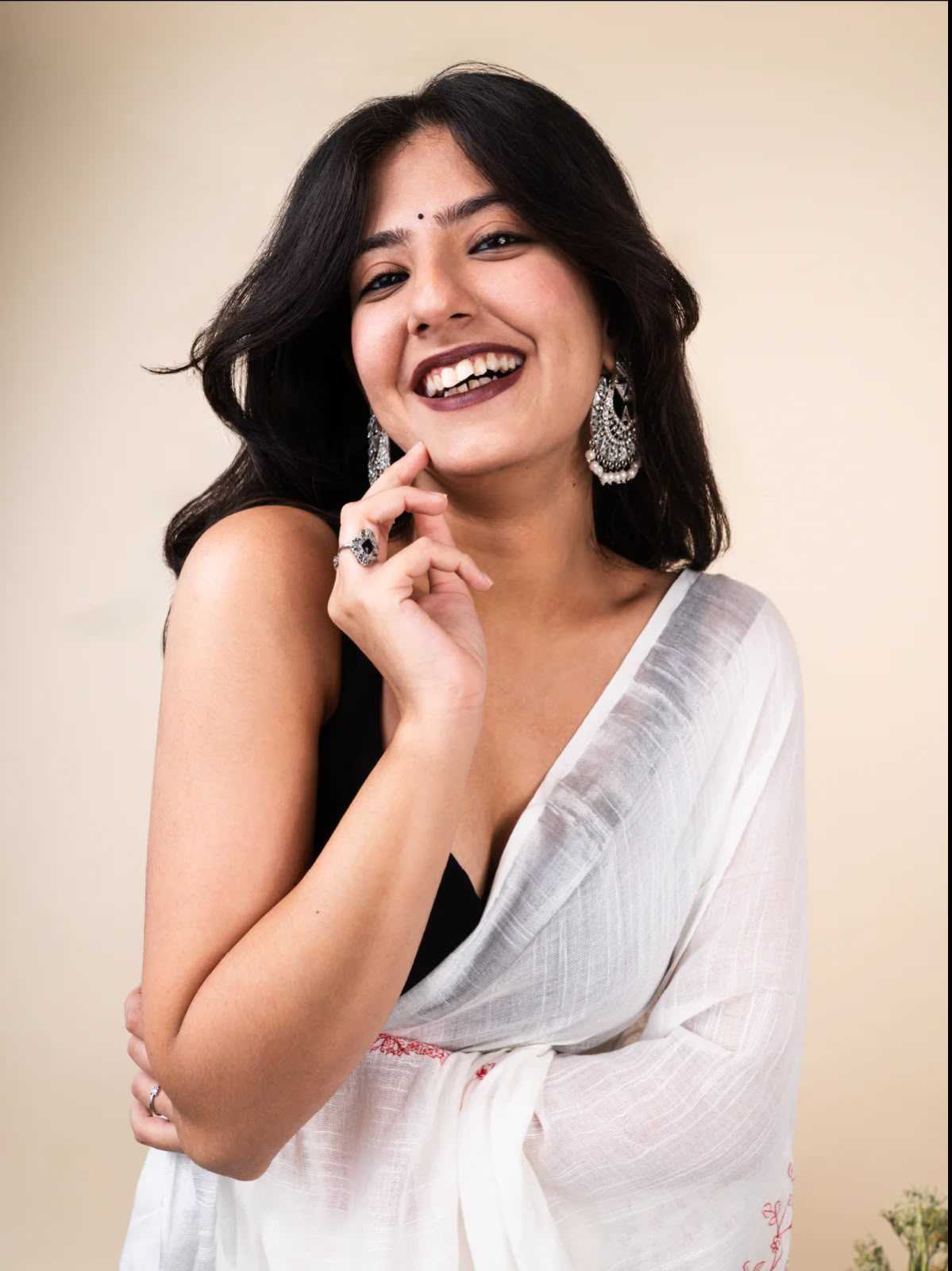 Cotton Printed Saree in Grey