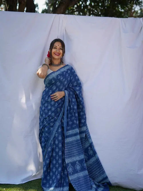 Cotton Printed Saree 417