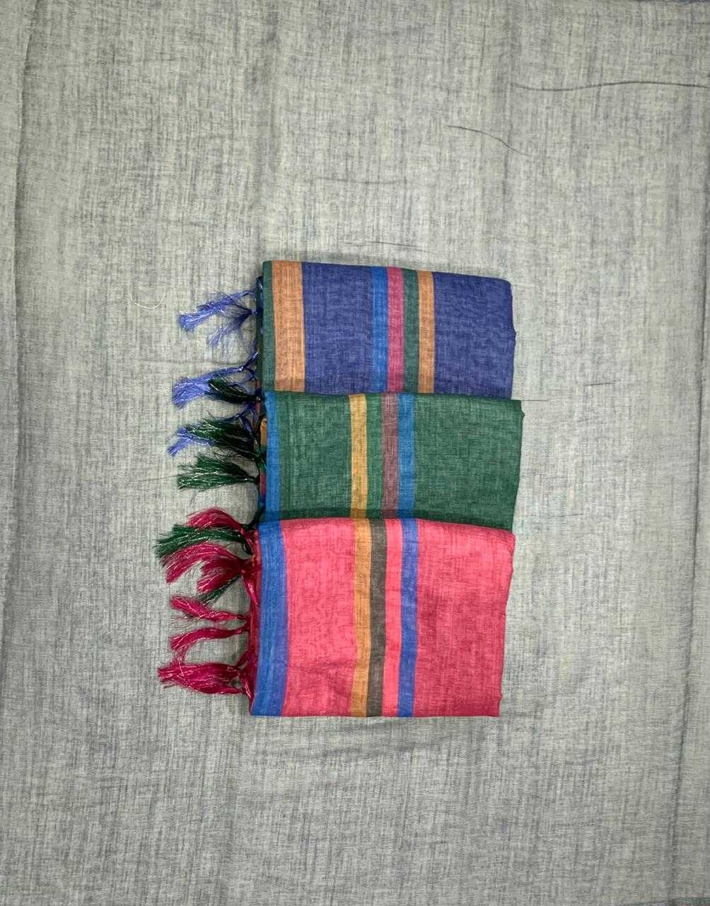 Cotton Designer Saree in Dark Blue