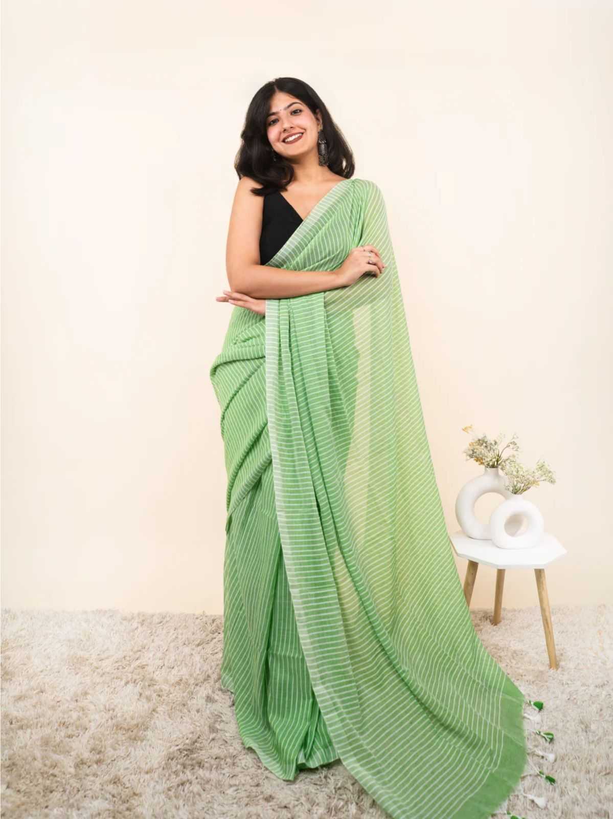 Cotton Designer Saree in Black