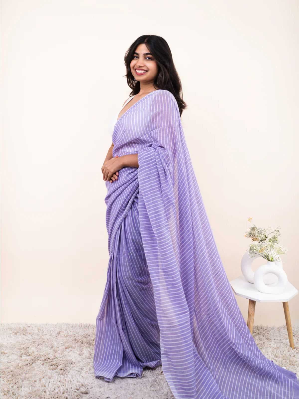 Cotton Designer Saree in Black
