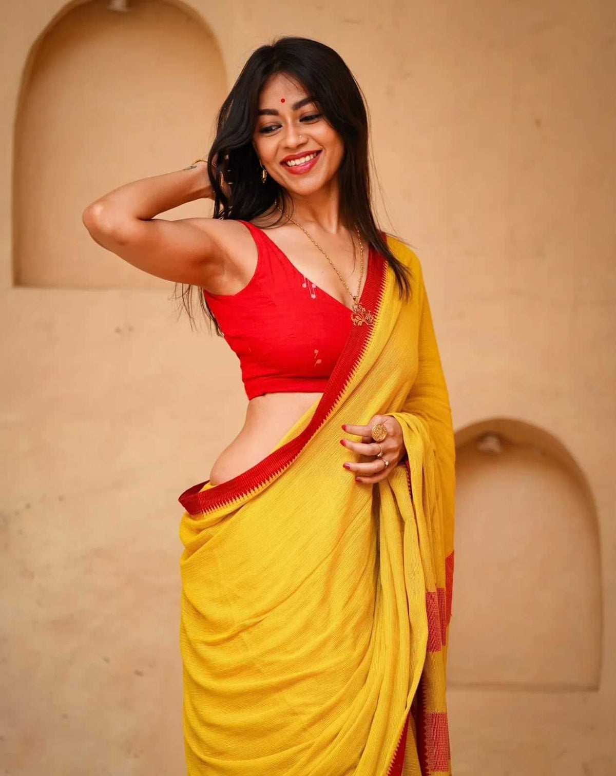 Cotton Designer Saree in White