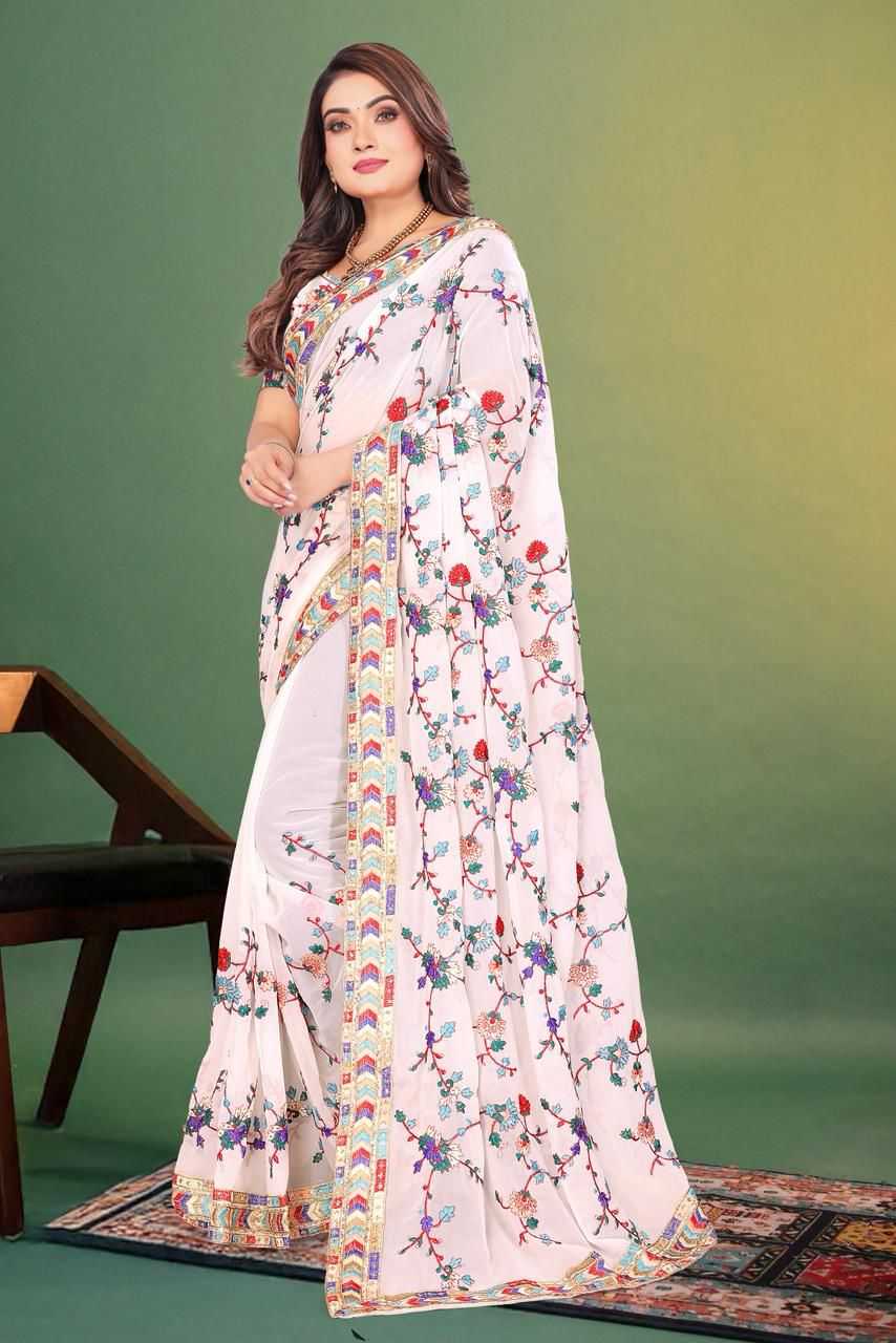Faux Georgette Saree