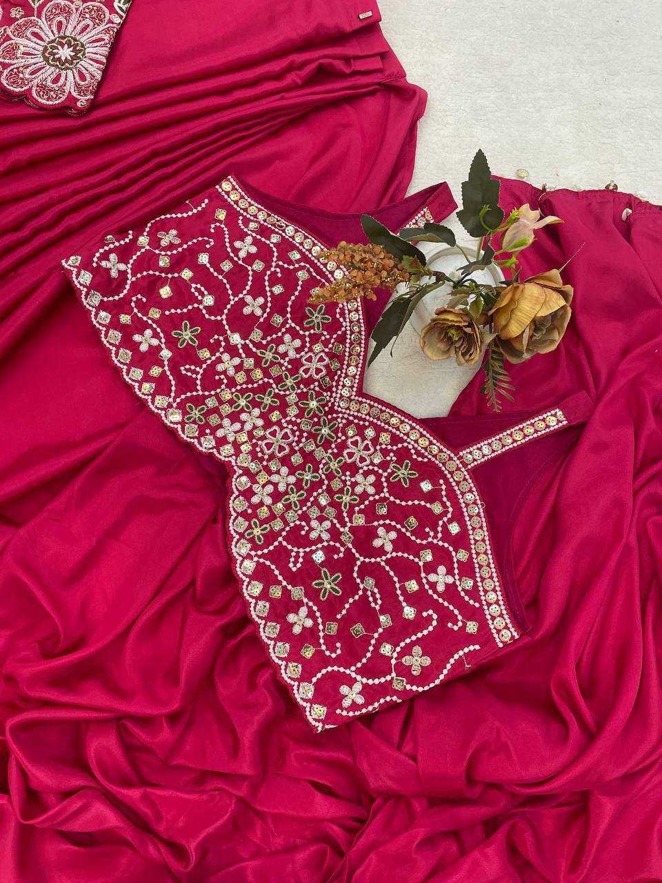Crepe Silk Ready To Wear Saree