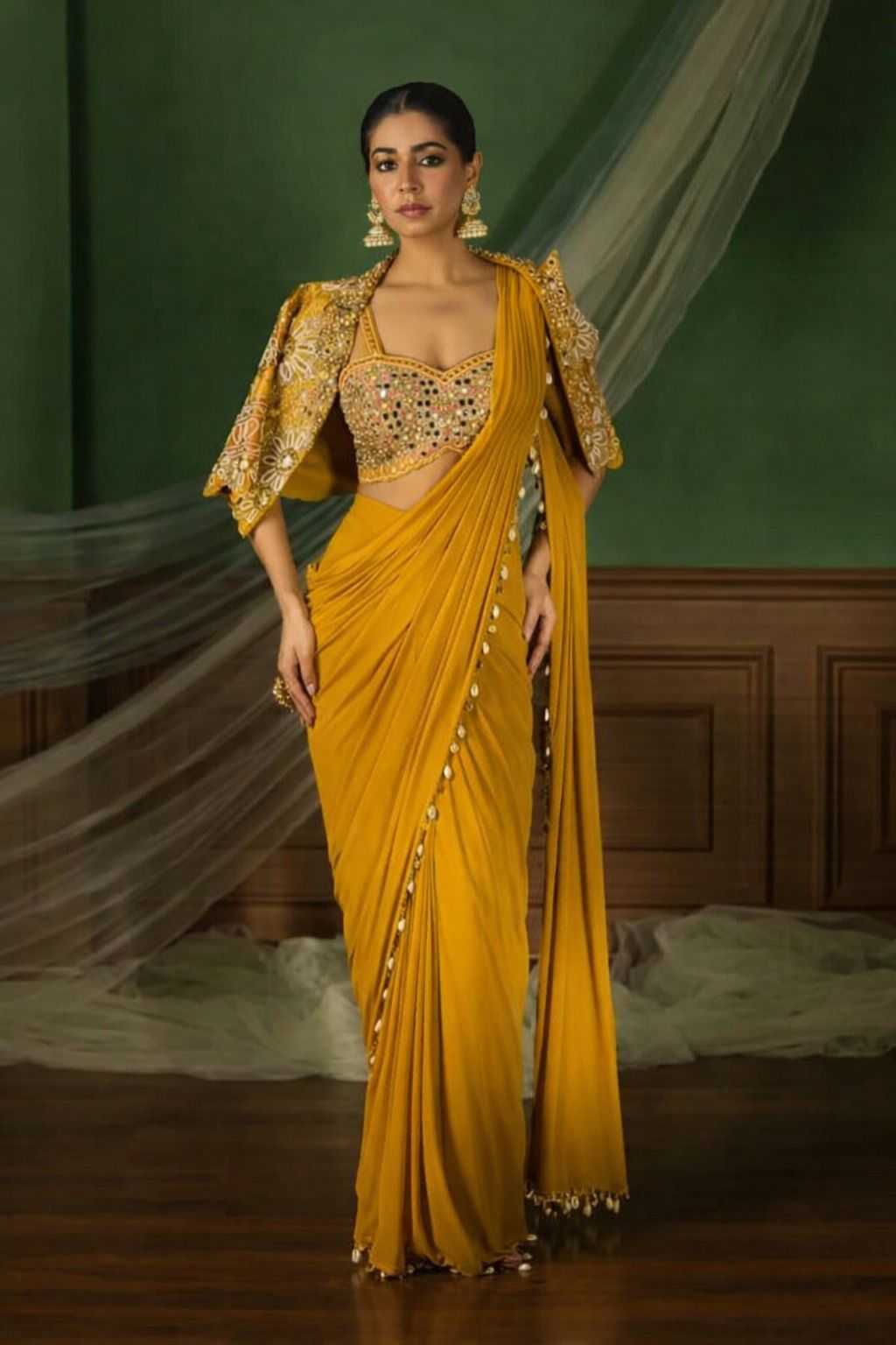 Crepe Silk Ready To Wear Saree