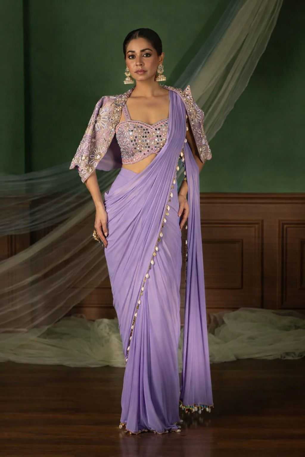 Crepe Silk Ready To Wear Saree