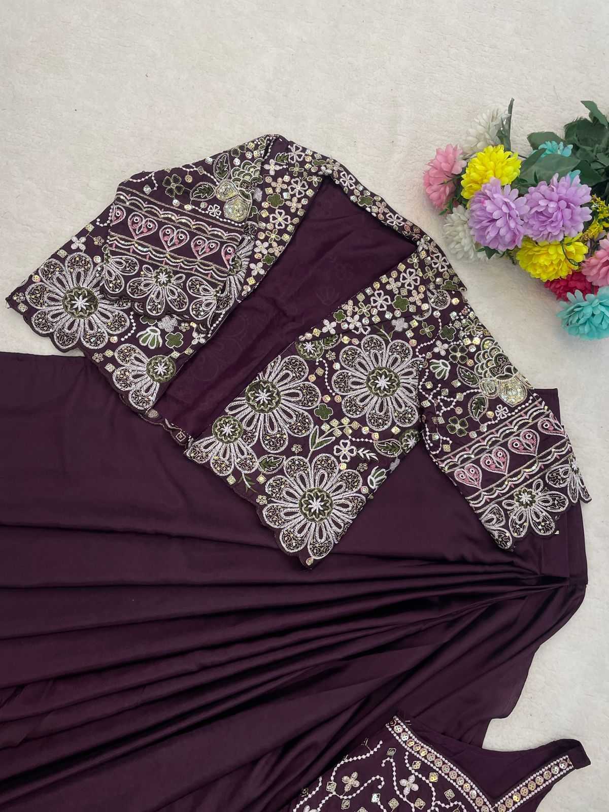 Crepe Silk Ready To Wear Saree