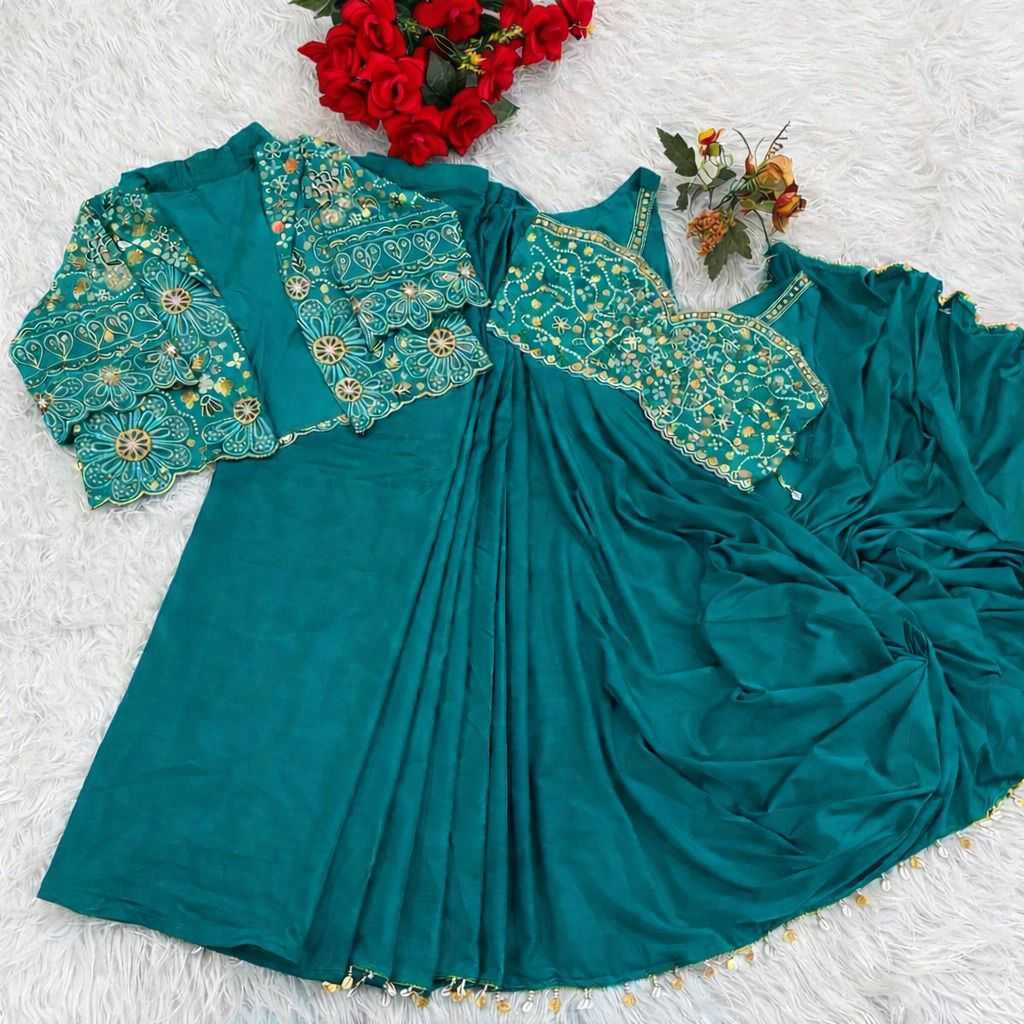 Crepe Silk Ready To Wear Saree