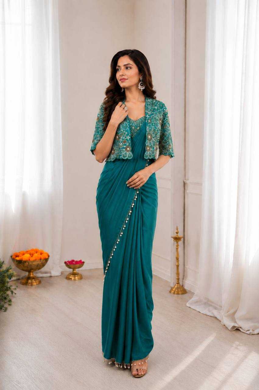 Crepe Silk Ready To Wear Saree