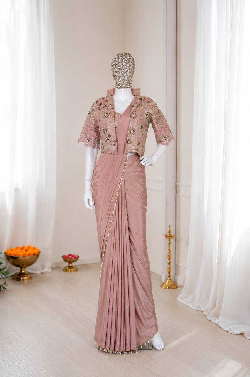 Crepe Silk Ready To Wear Saree