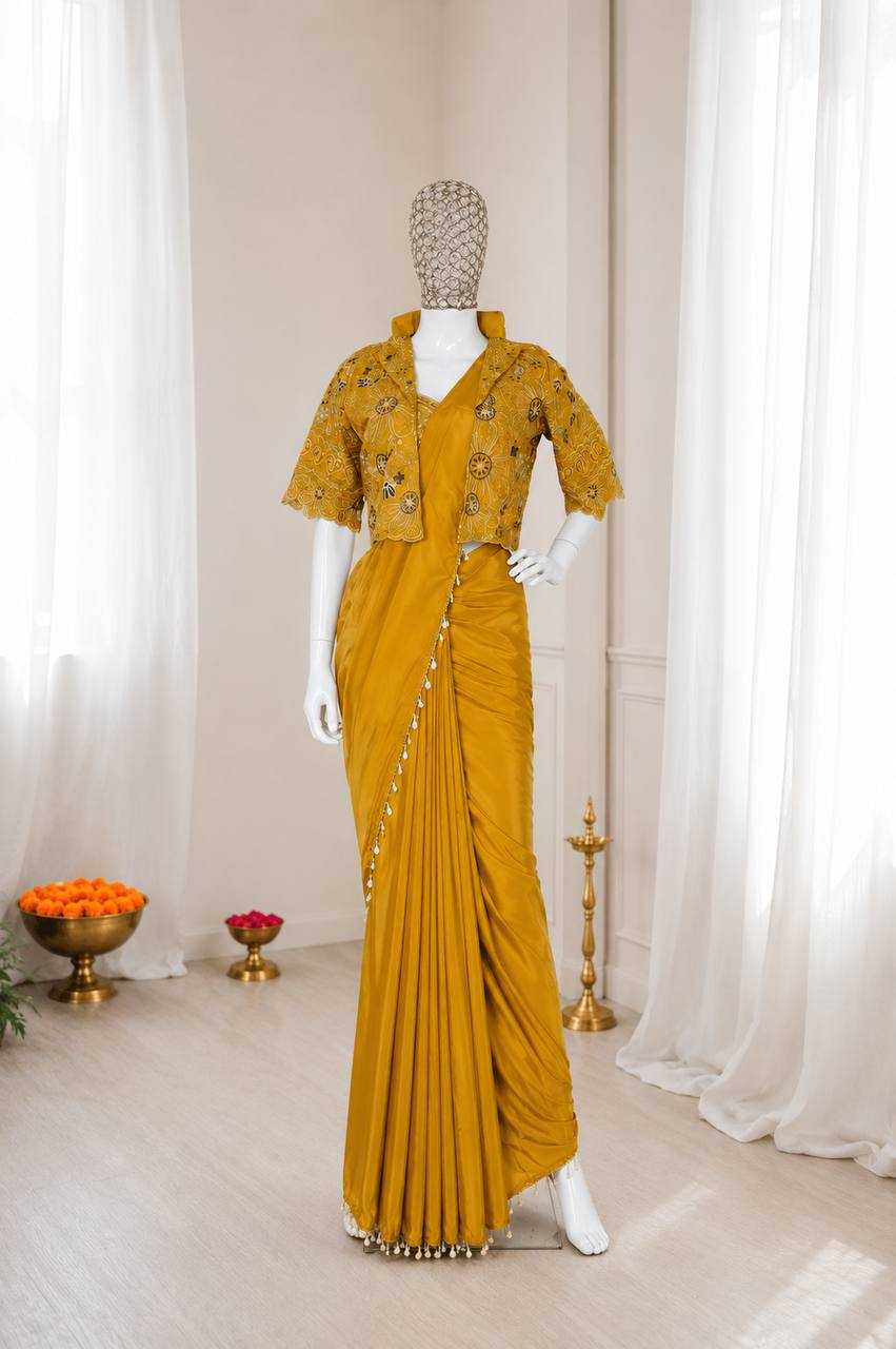 Crepe Silk Ready To Wear Saree