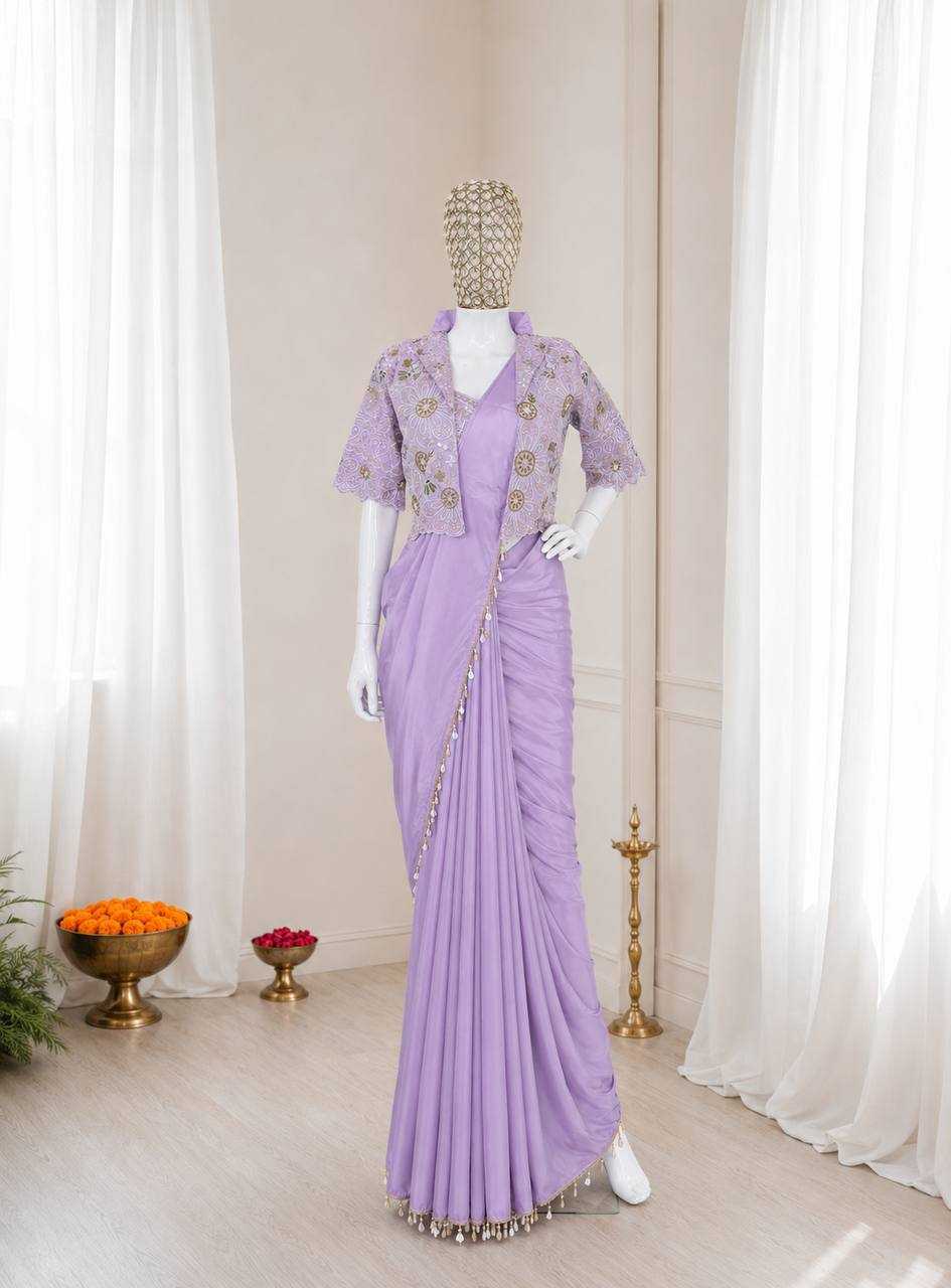 Crepe Silk Ready To Wear Saree