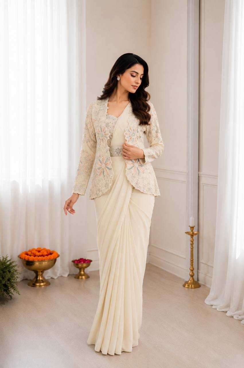 Crepe Silk Designer Saree