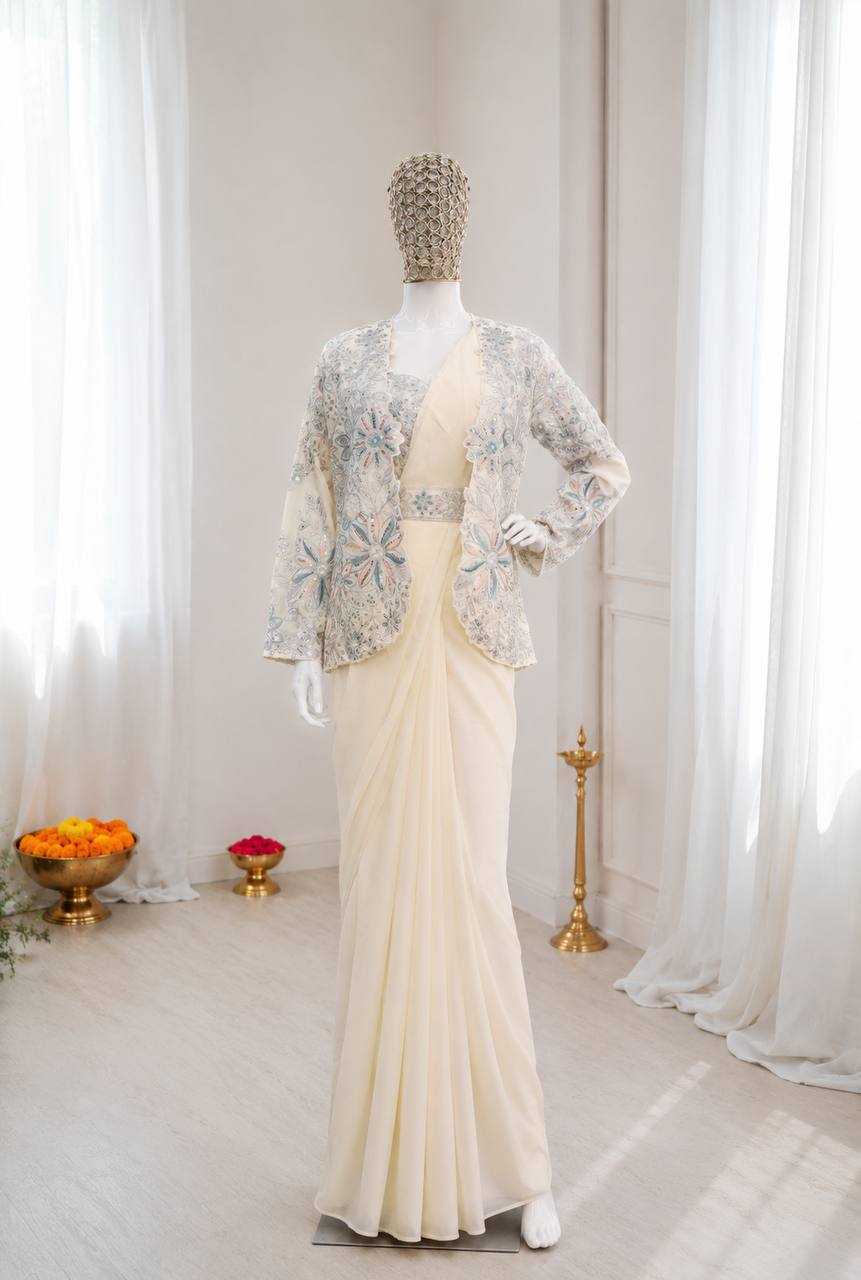 Crepe Silk Designer Saree