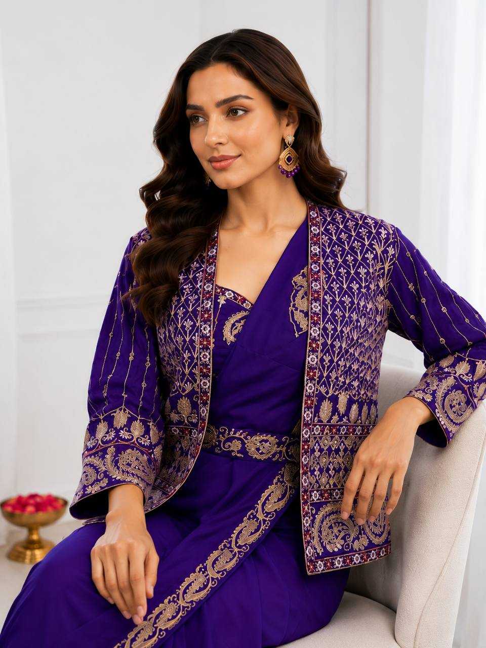 Crepe Silk Ready To Wear Saree