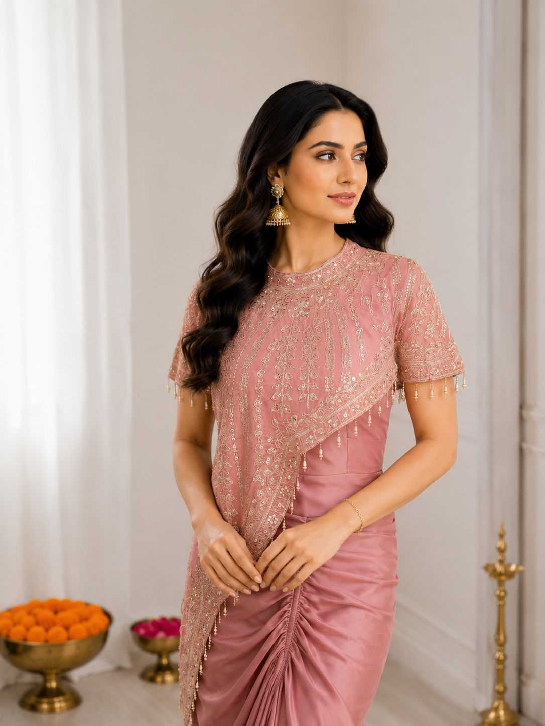 Crepe Silk Designer Saree