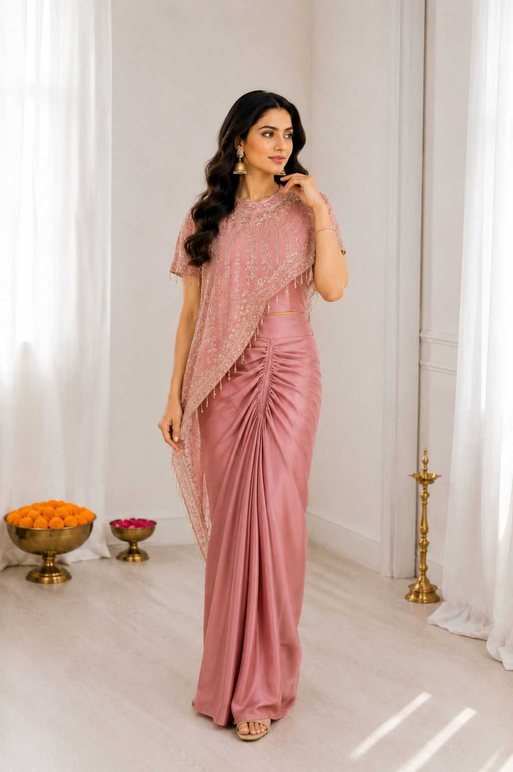 Crepe Silk Designer Saree