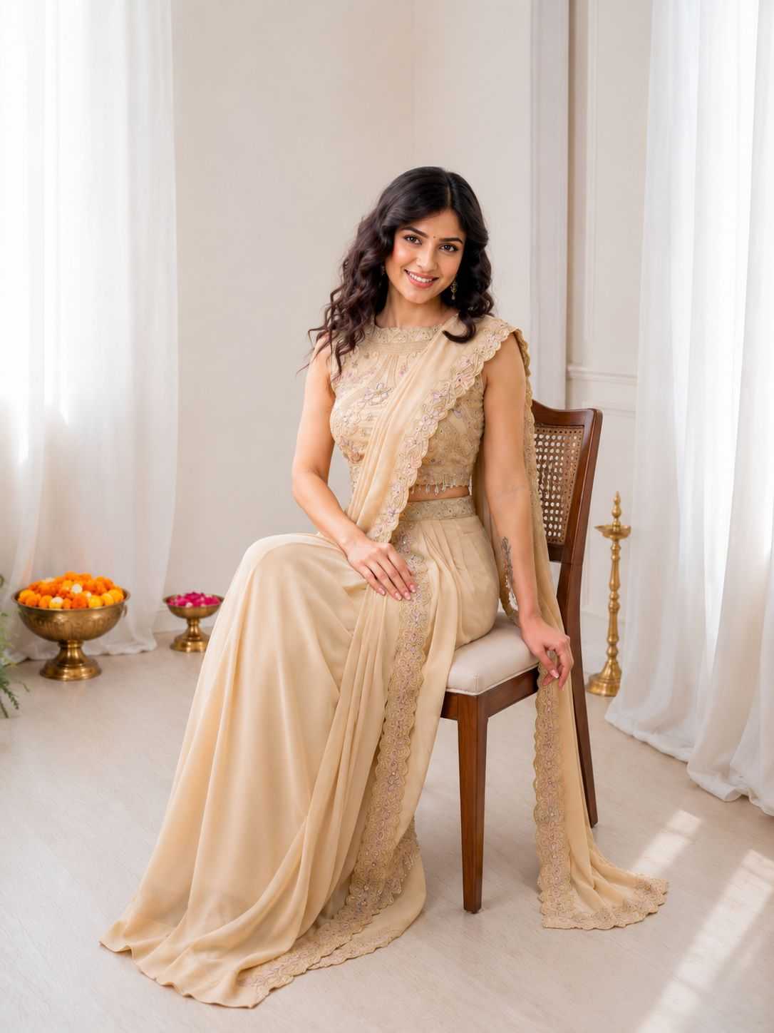 Georgette Saree 77